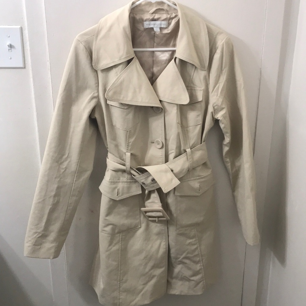 Khaki trench coat